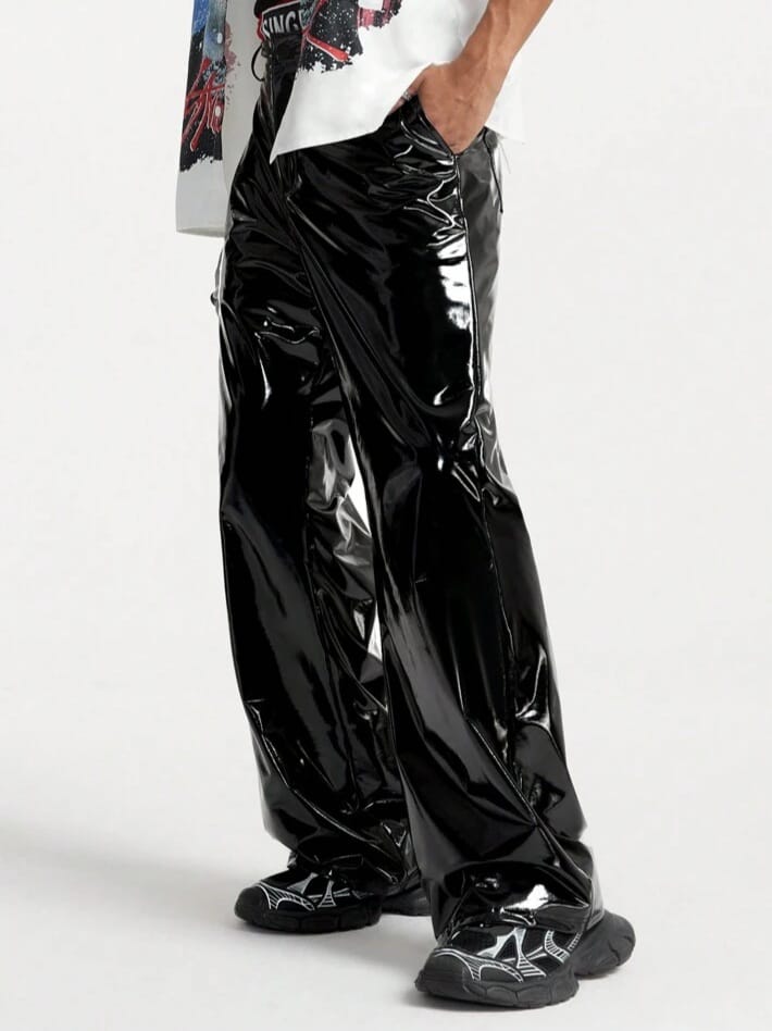 Bonga Boys Men's AXEPEAK 4-Way Stretch Reflective Wide Baggy Loose Pants